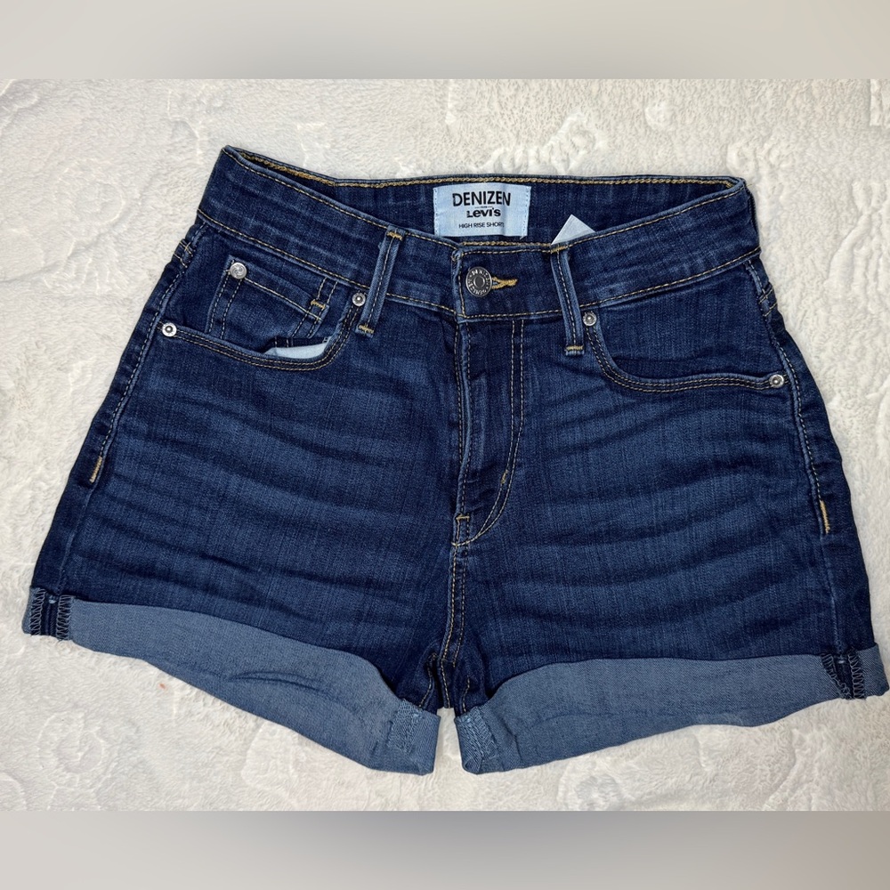Levi's Women's Dark Blue Jean Shorts